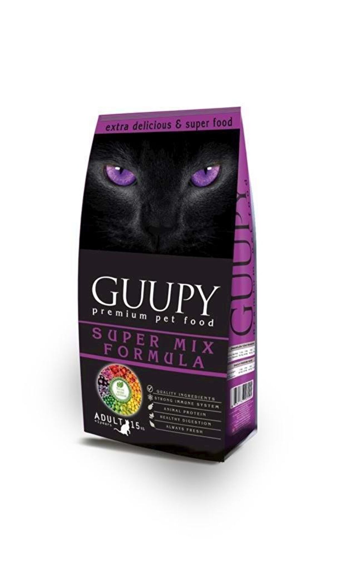 Guupy Mix Cat Karışık Kedi Maması 15 Kg