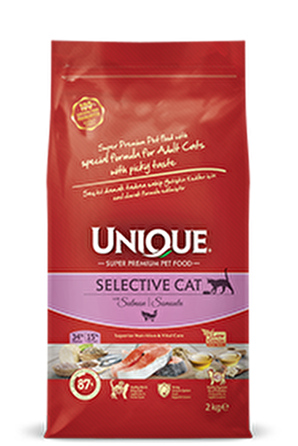 Unique Selective Somonlu 2 kg (Yetişkin Kedi Maması)