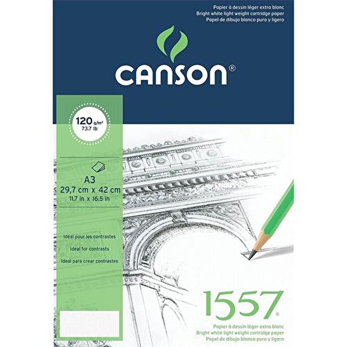 Canson 1557 Eskiz Defteri 120gr 40 Yaprak A3