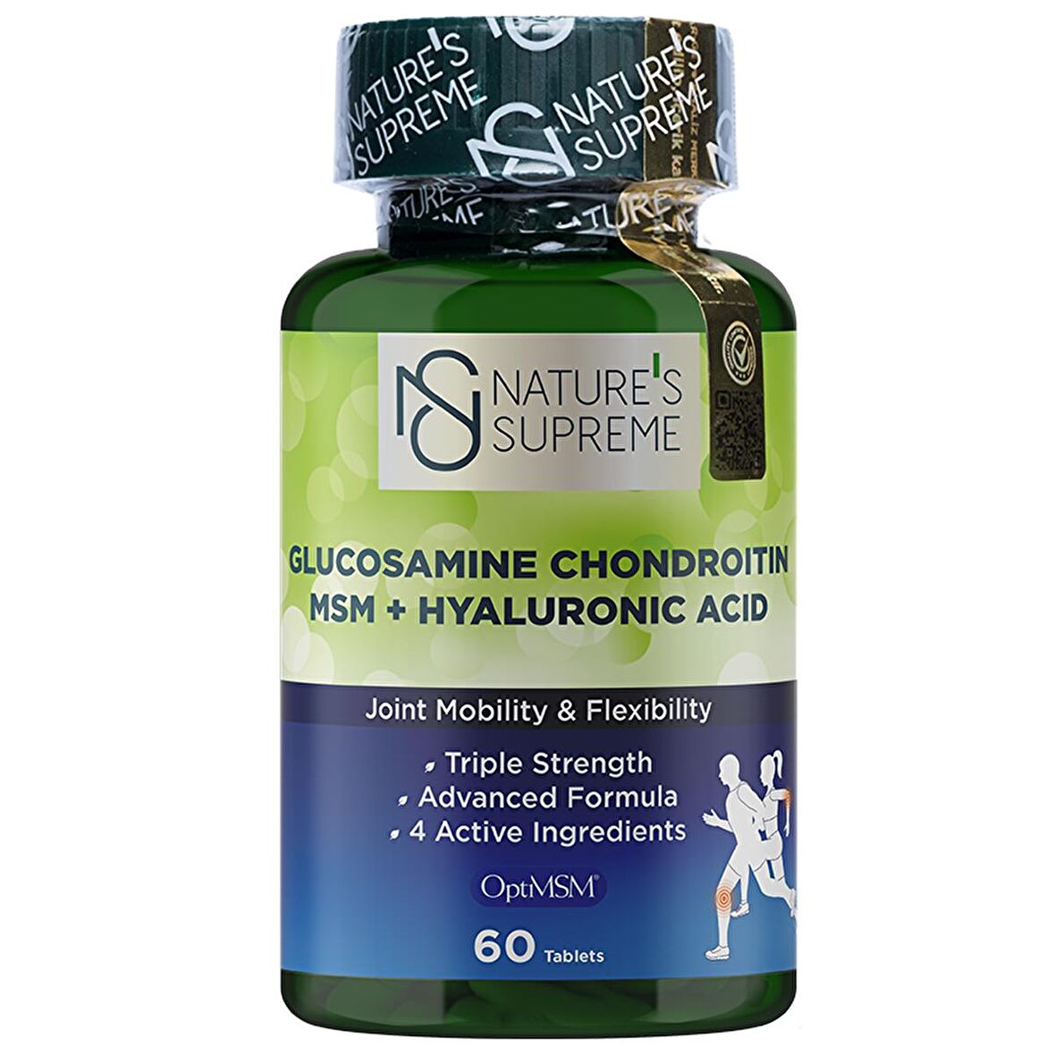 Glucosamine Chondroitin MSM + Hyaluronic Acid 60 Tablet - AROMASIZ