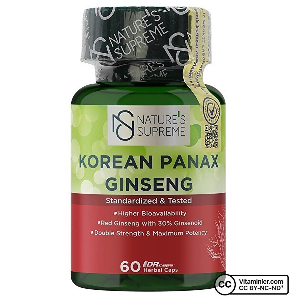 Korean Panax Ginseng 60 Kapsül - AROMASIZ