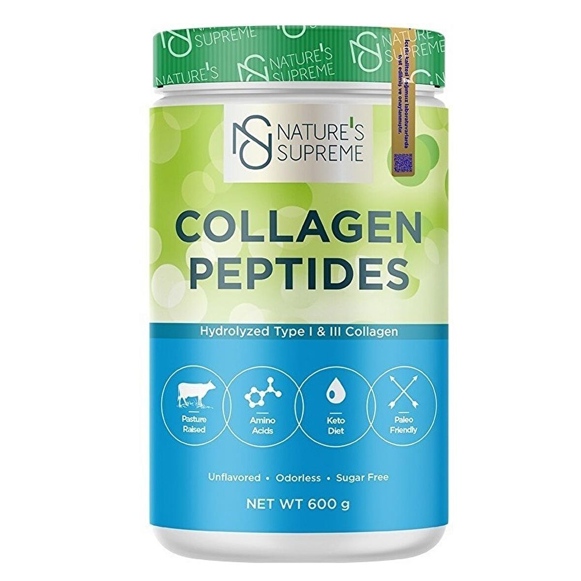 Collagen Peptides Powder 600 Gr Aromasız - AROMASIZ