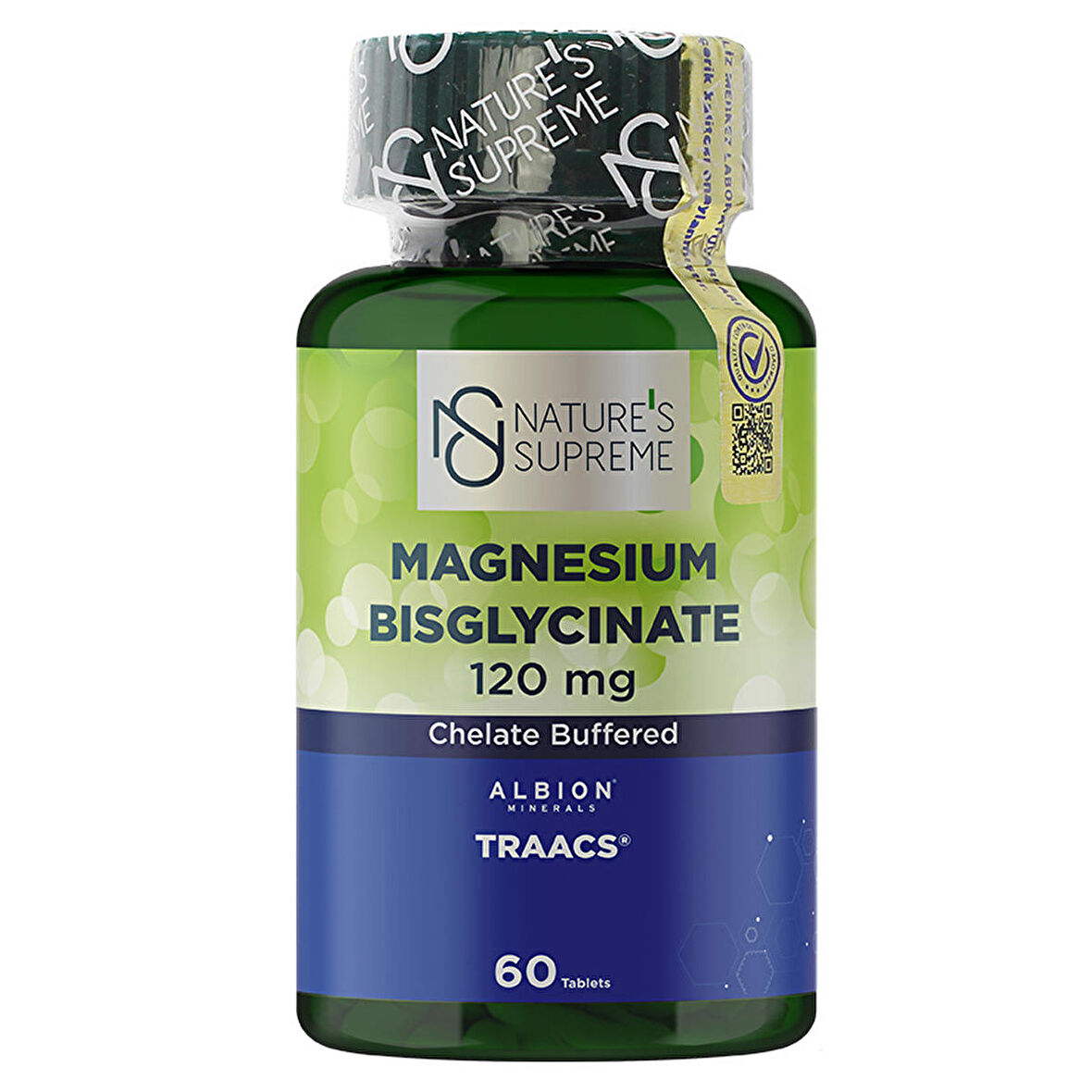 Magnesium Bisglycinate 120 Mg 60 Tablet - AROMASIZ