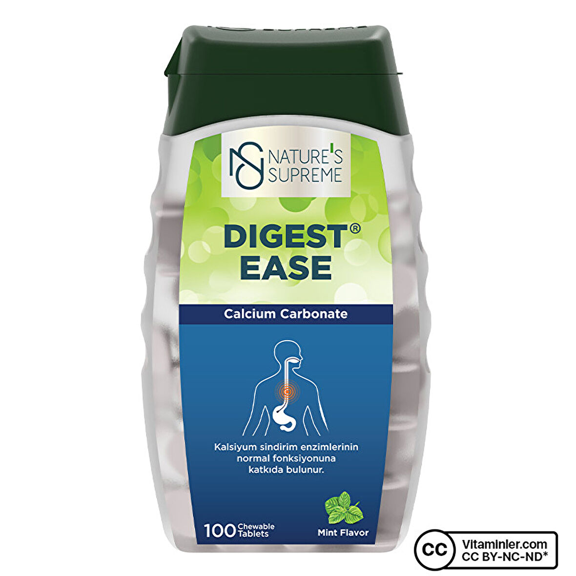 Nature's Supreme Digest Ease 100 Çiğnenebilir Tablet - NANE