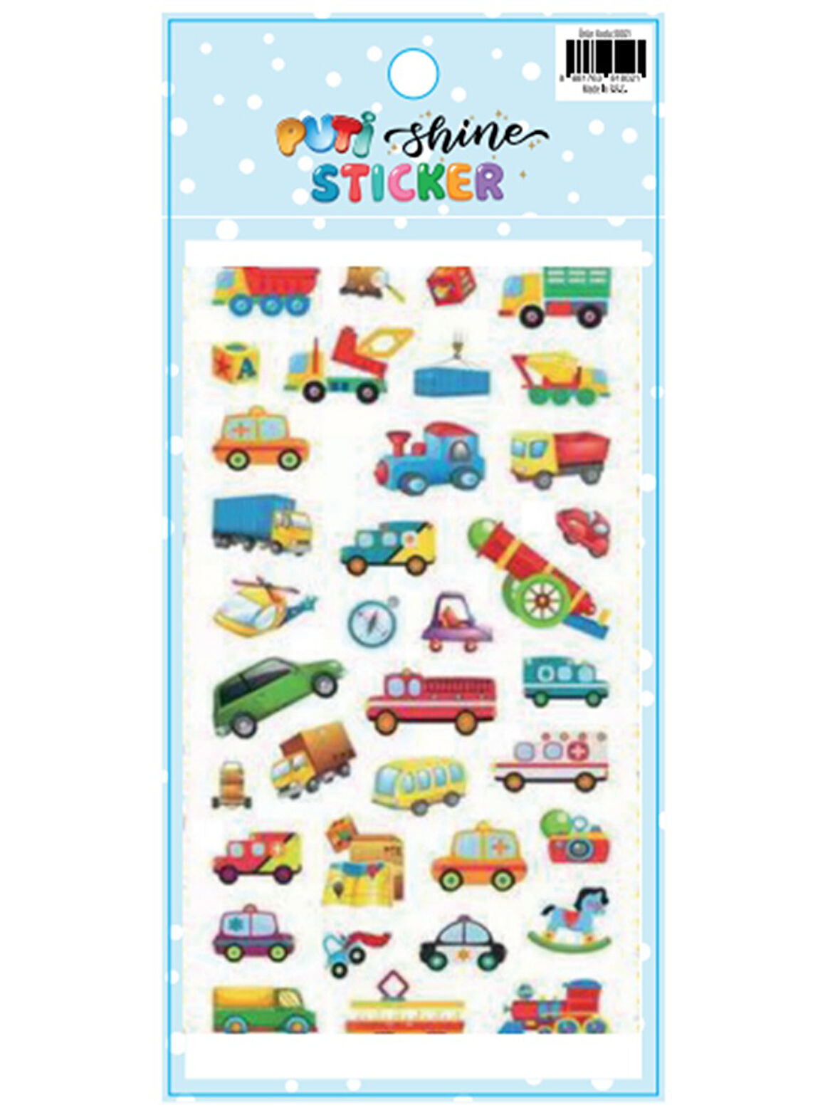 PUTİ SHİNE STİCKER ARAÇLAR-2 10021