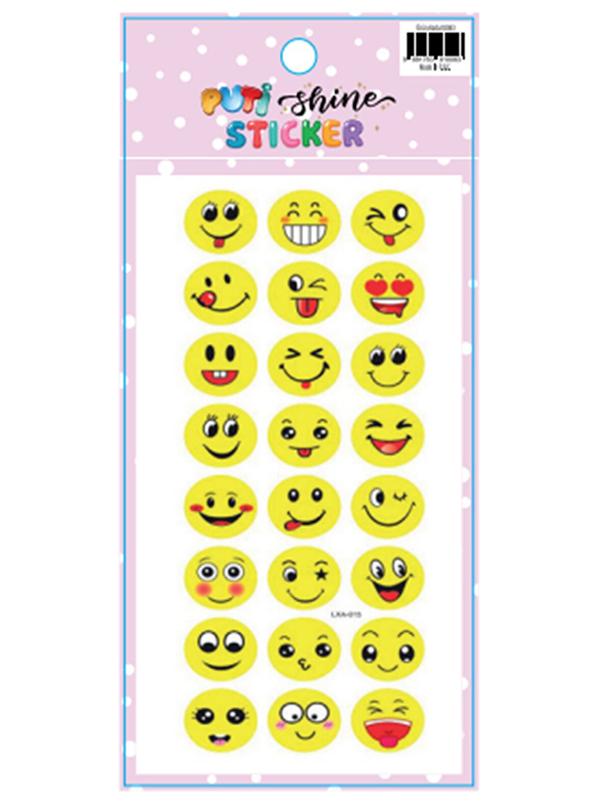 PUTİ SHİNE STİCKER GÜLEN YÜZ-3 10083