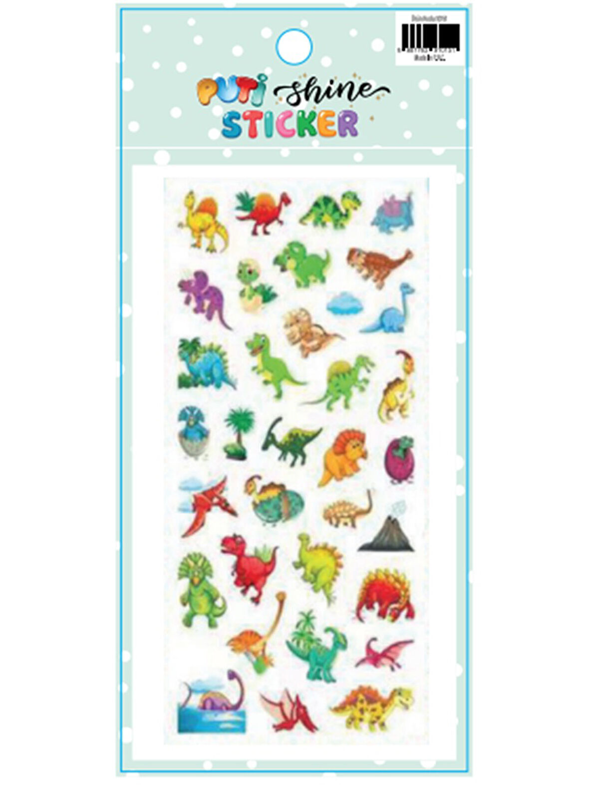 PUTİ SHİNE STİCKER DİNOZORLAR 10151