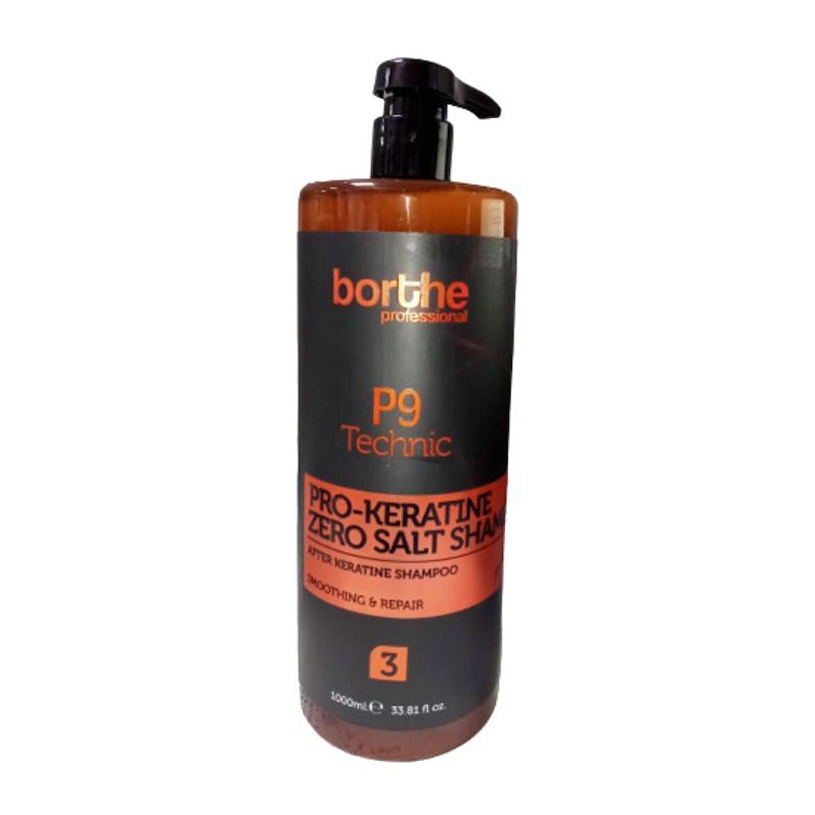 Borthe P9 Technic Pro-Keratine Zero Salt Shampoo No:3 1000 Ml