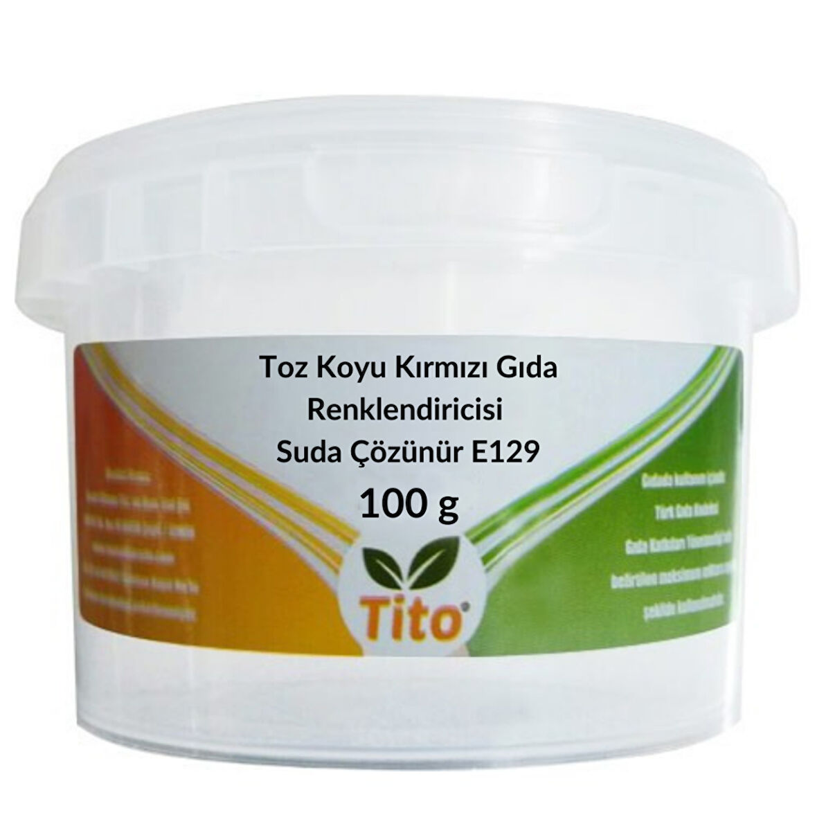 Koyu Kırmızı Gıda Renklendiricisi Toz Suda Çözünür E129 100 g