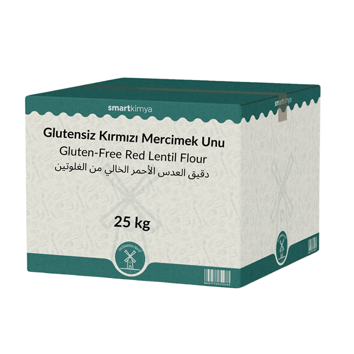 Glutensiz Kırmızı Mercimek Unu 25 kg