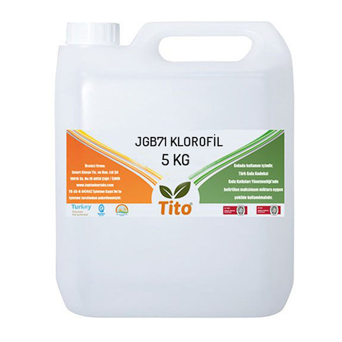 Klorofil Gıda Renklendiricisi Jel Suda Çözünür 5 kg