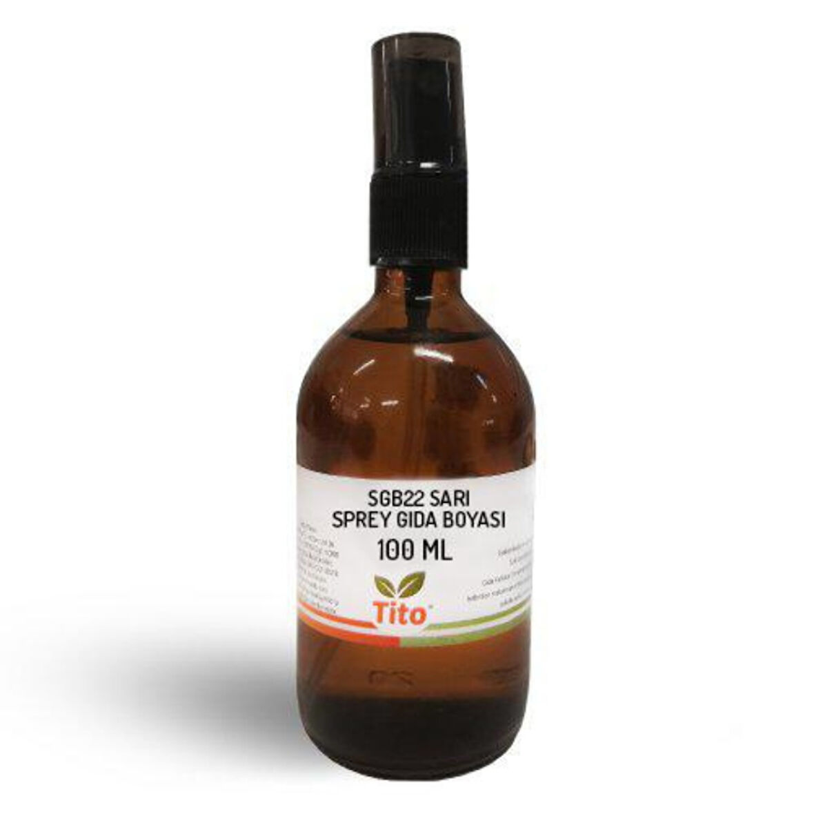 Sarı Sprey Gıda Renklendiricisi Sıvı Suda Çözünür E102 100 ml