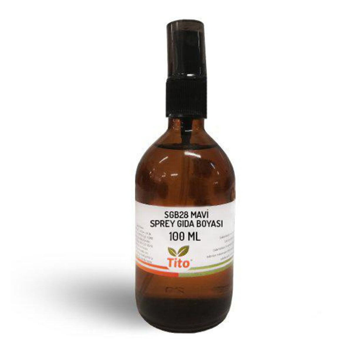 Mavi Sprey Gıda Renklendiricisi Sıvı Suda Çözünür E133 100 ml