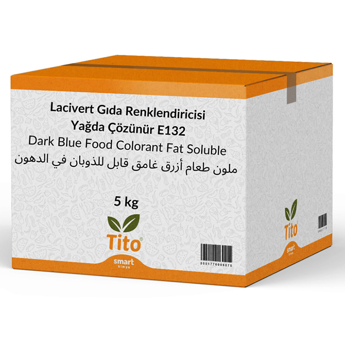 Lacivert Gıda Renklendiricisi Toz Yağda Çözünür E132 5 kg