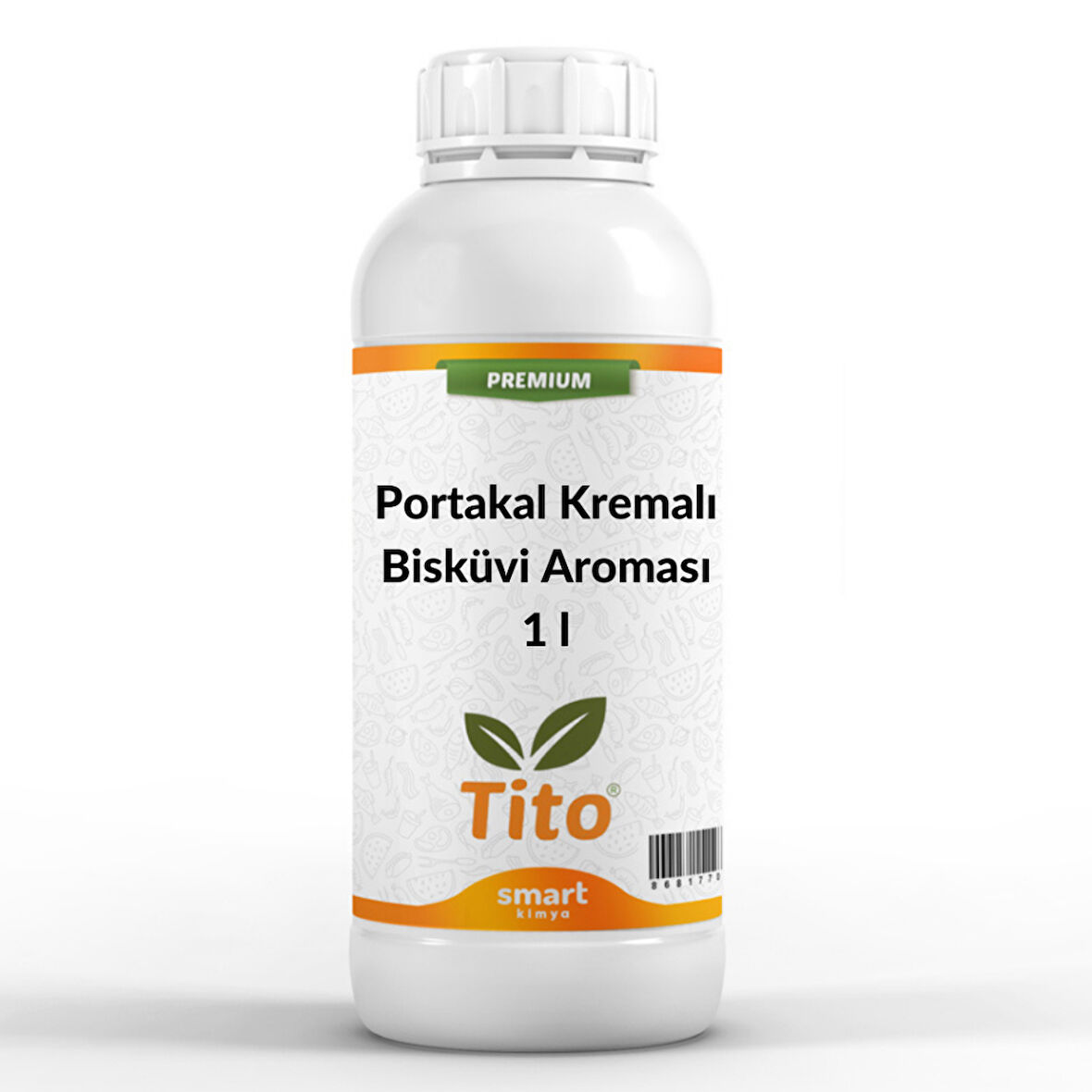 Premium Portakal Kremalı Bisküvi Aroması 1 litre