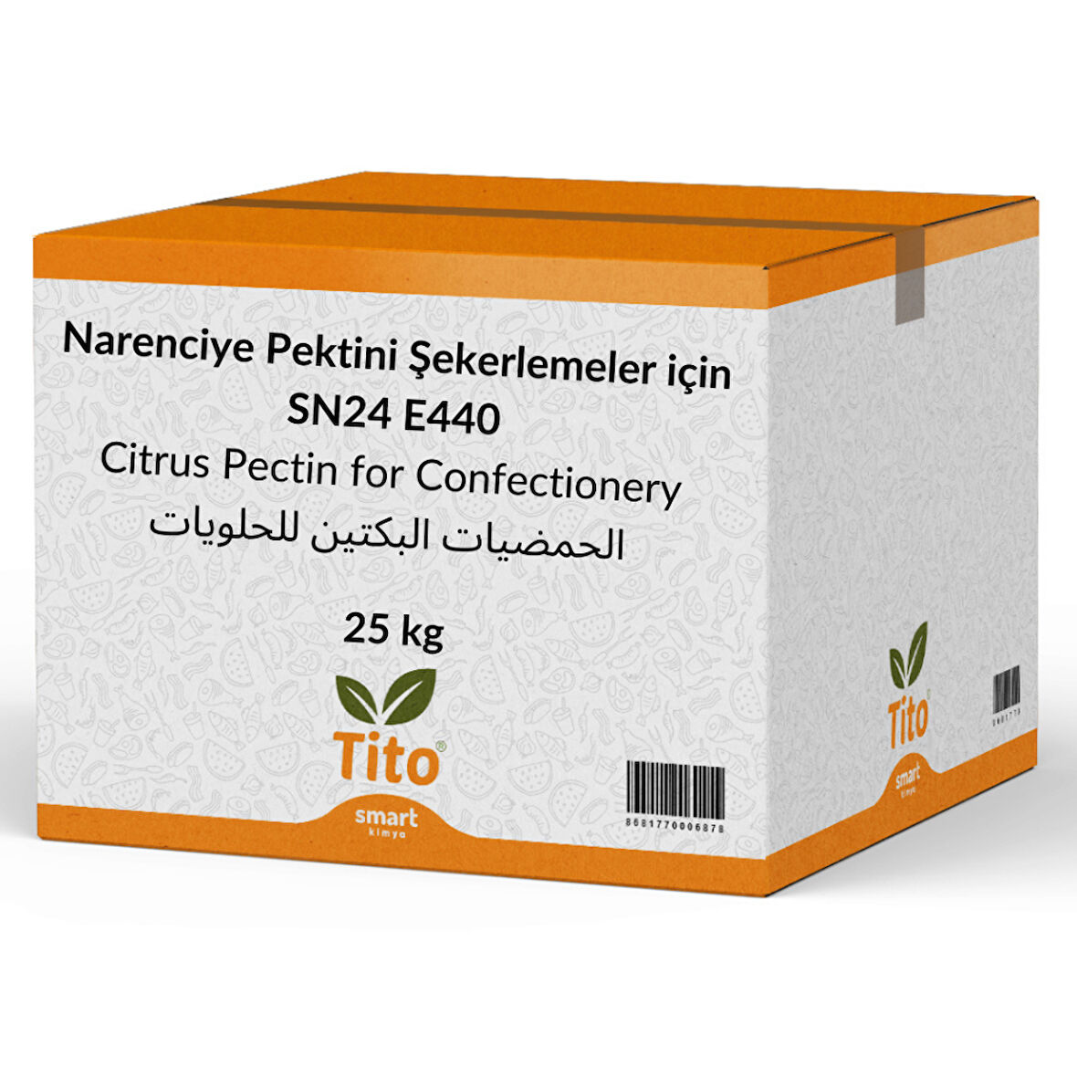 Narenciye Pektini SN24 E440 Şekerlemeler için 25 kg