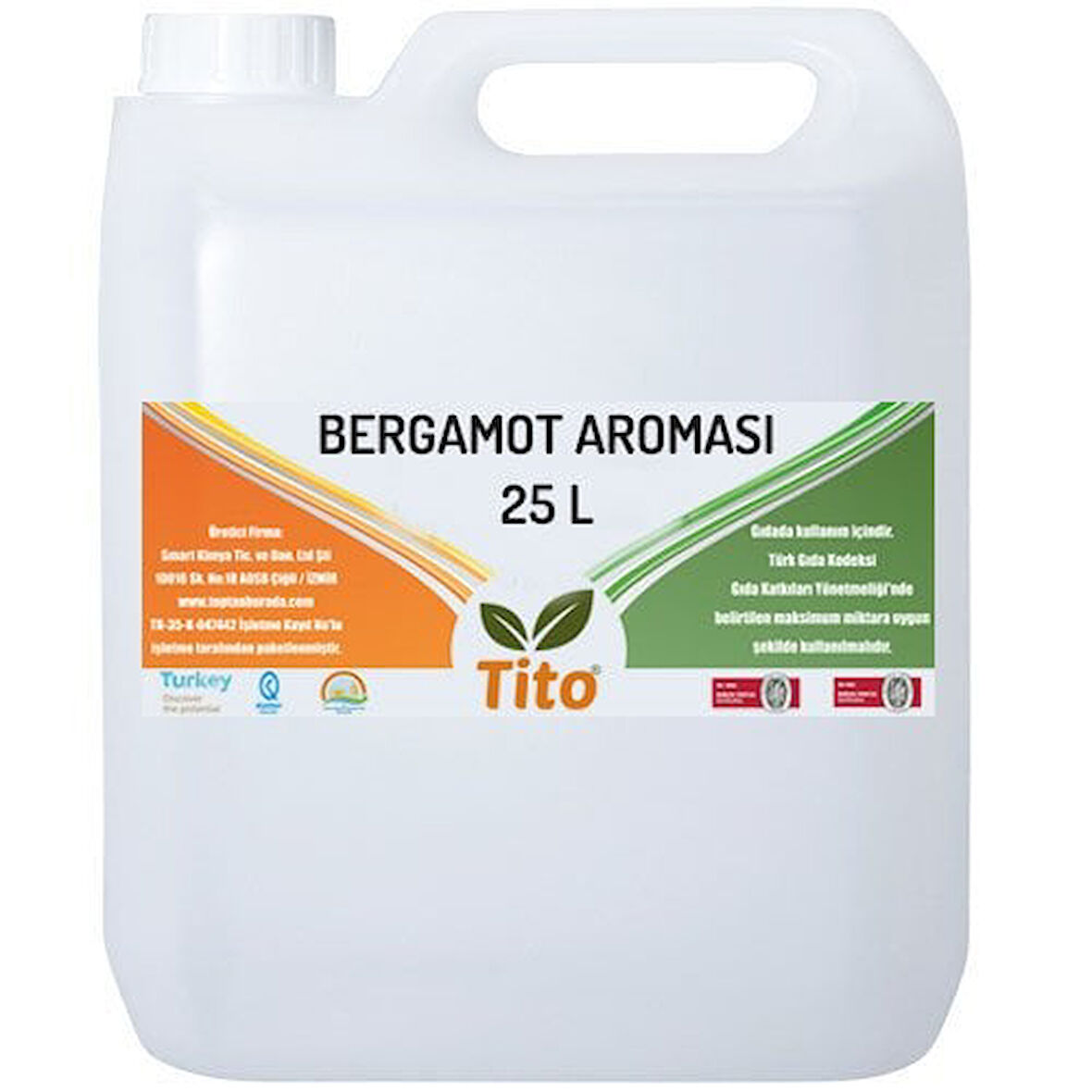 Bergamot Aroması 25 litre