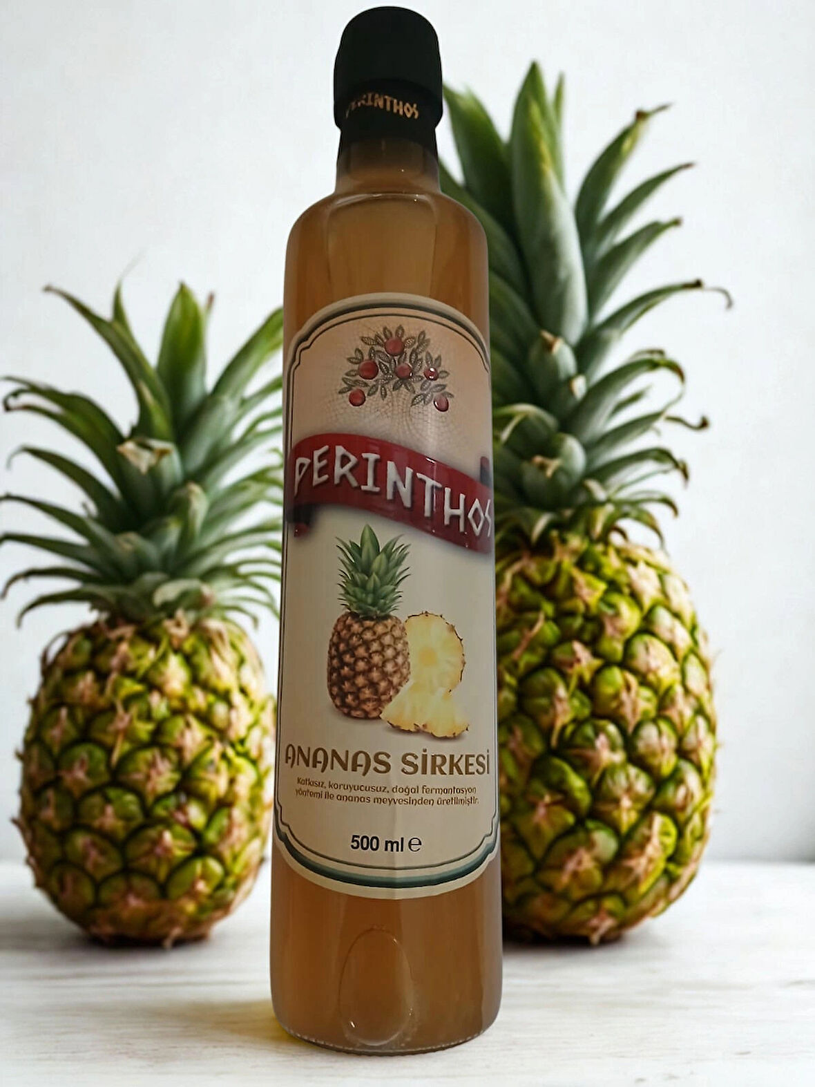 Perinthos Ananas Sirkesi 500 ml Cam Şise