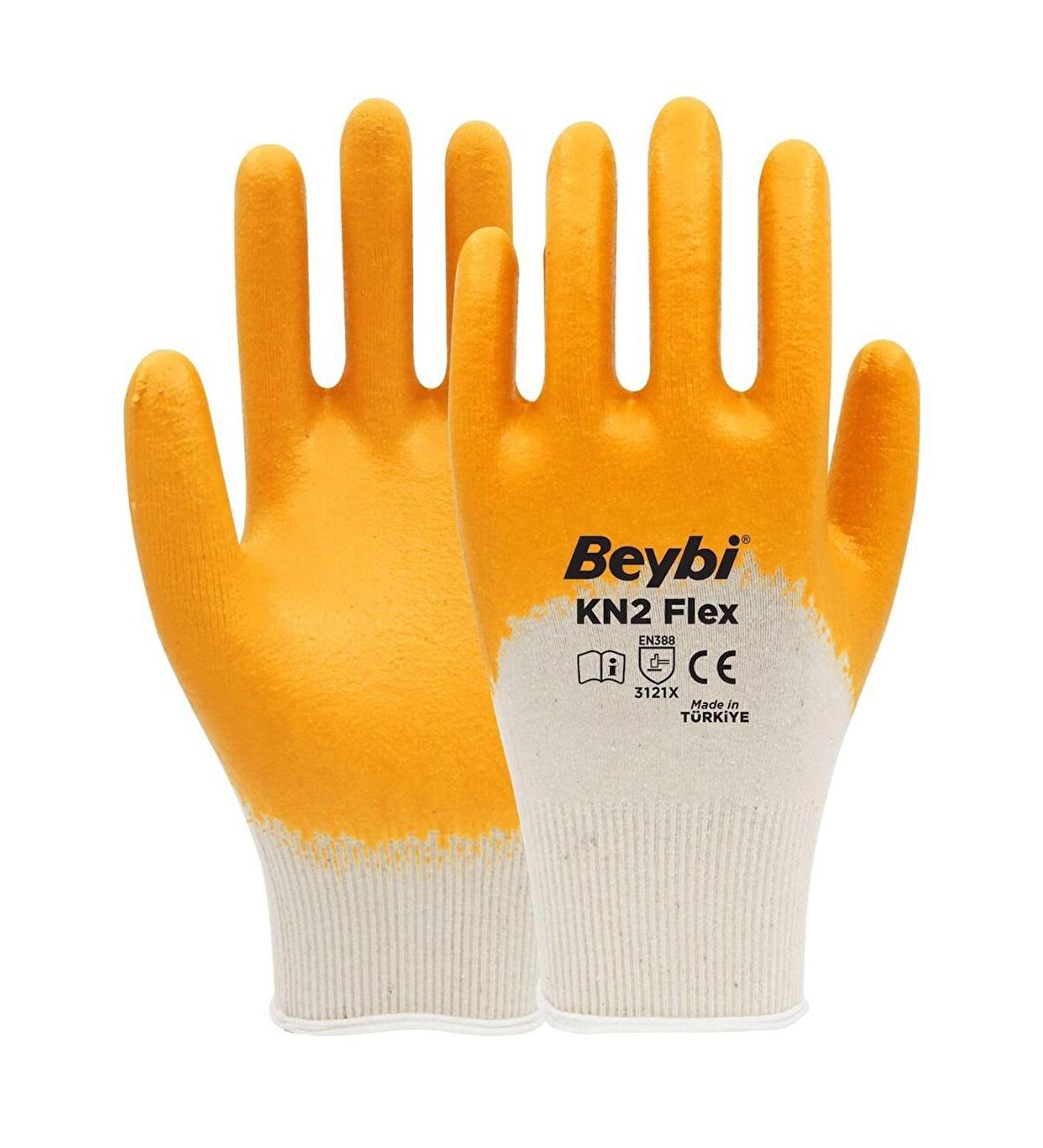 Beybi Kn2 Flex Pamuk Astarlı Nitril Eldiven 9 No 12 Çift