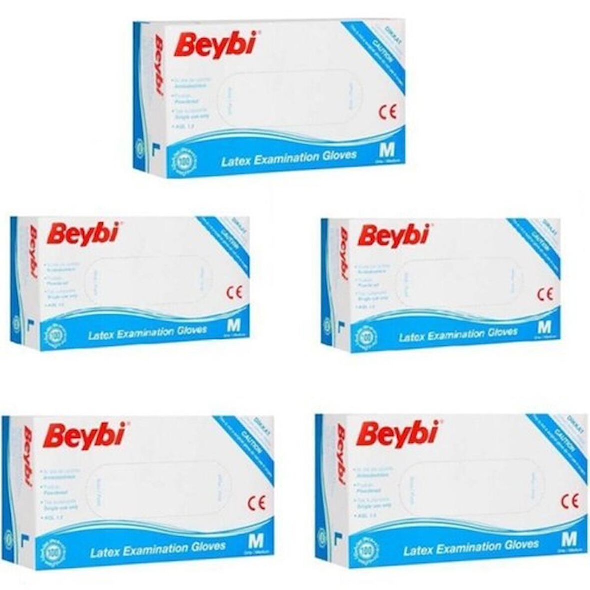 BEYBİ PUDRALI LATEKS ELDİVEN M BEDEN 5 PAKET