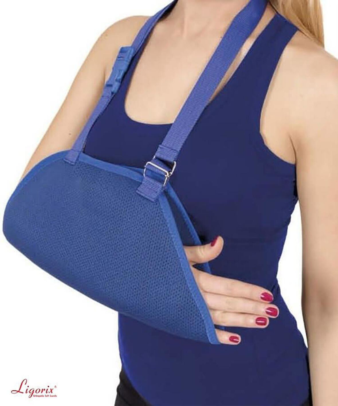 Ligorix Airteks Kumaş Kol Askısı - Mavi