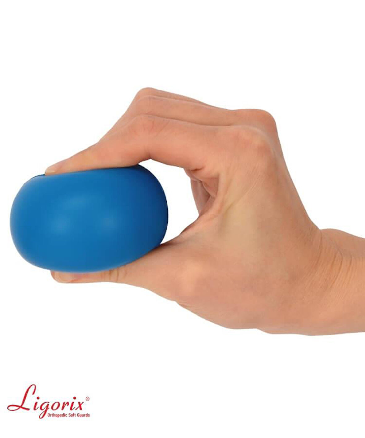 Ligorix Silikon El Terapi Topu Mavi Orta