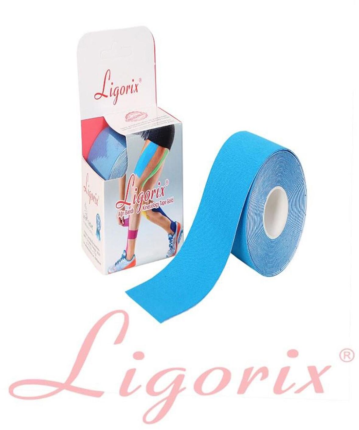 Ligorix Kinesio Tape Sporcu Bandı 5cmX5m Mavi