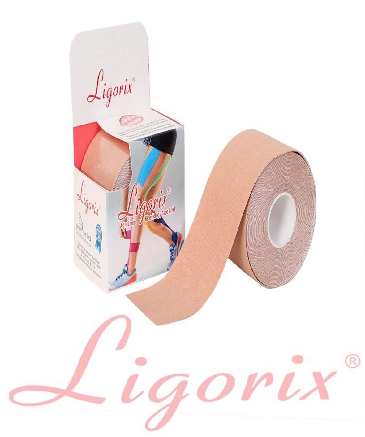 Ligorix Kinesio Tape Sporcu Bandı 5cmX5m Ten