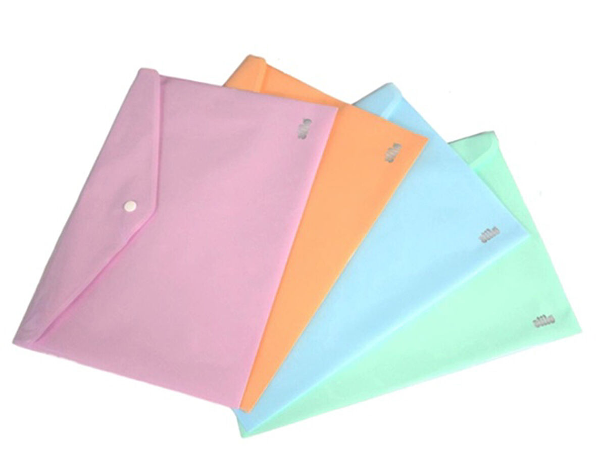 Çıtçıtlı Dosya A4 Pembe Kaliteli - 5 adet