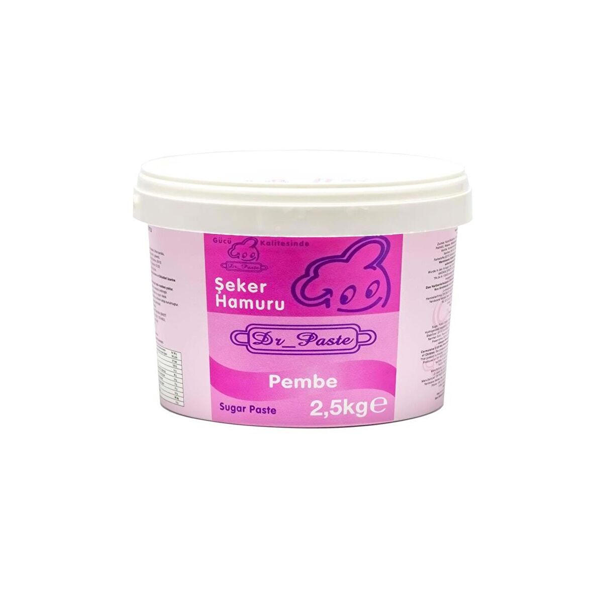 Dr Paste Şeker Hamuru  2,5 kg - Pembe