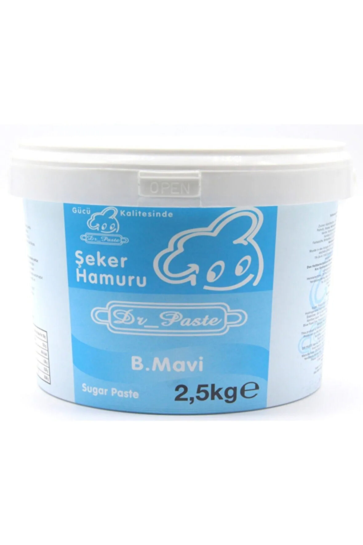 Dr. Paste Şeker Hamuru 2.5 Kg. Bebek Mavisi