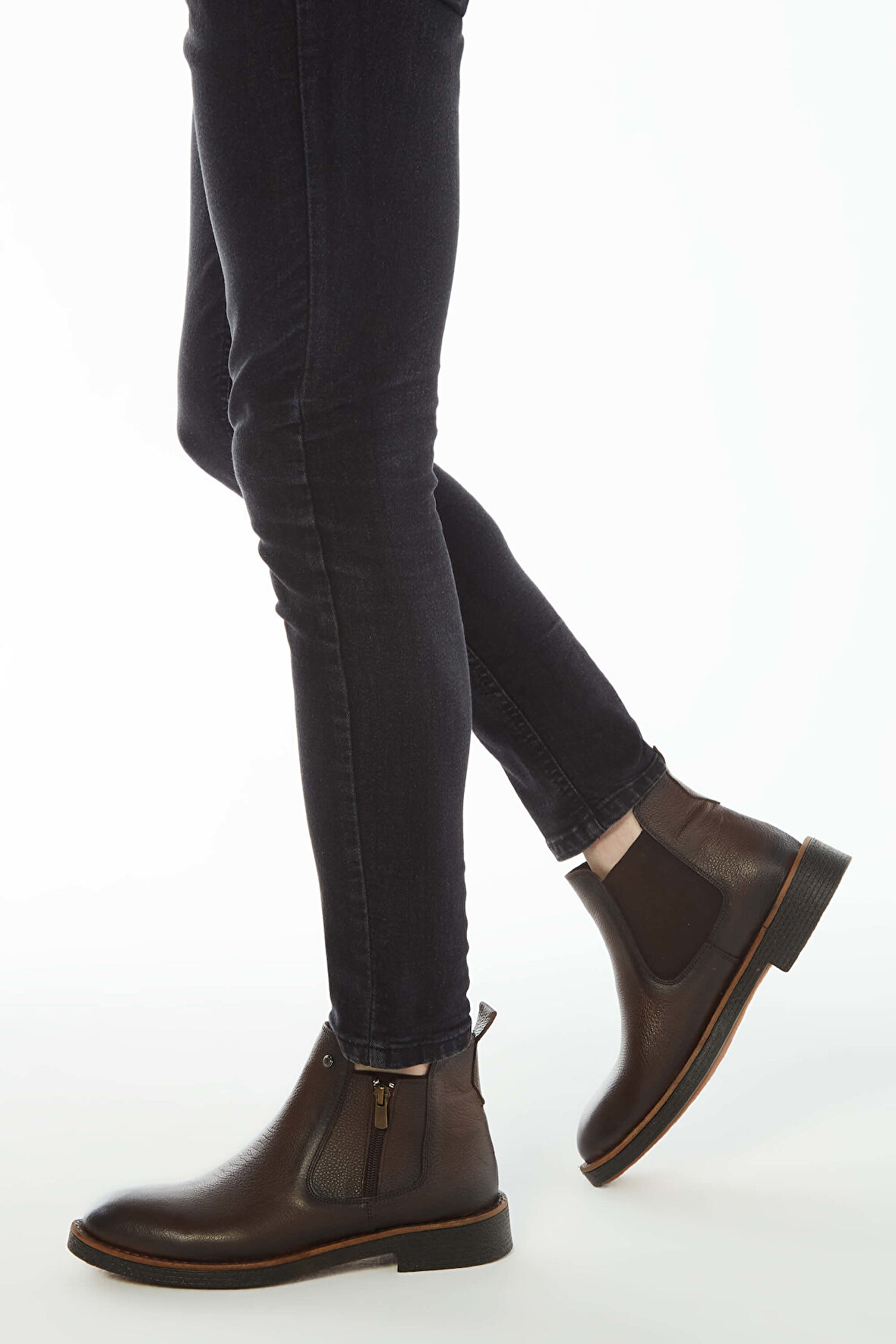 Tamer Tanca Erkek Hakiki Deri Kahverengi Floter Casual Bot 572 1727 B ERK BOT KAHVE FLOTER