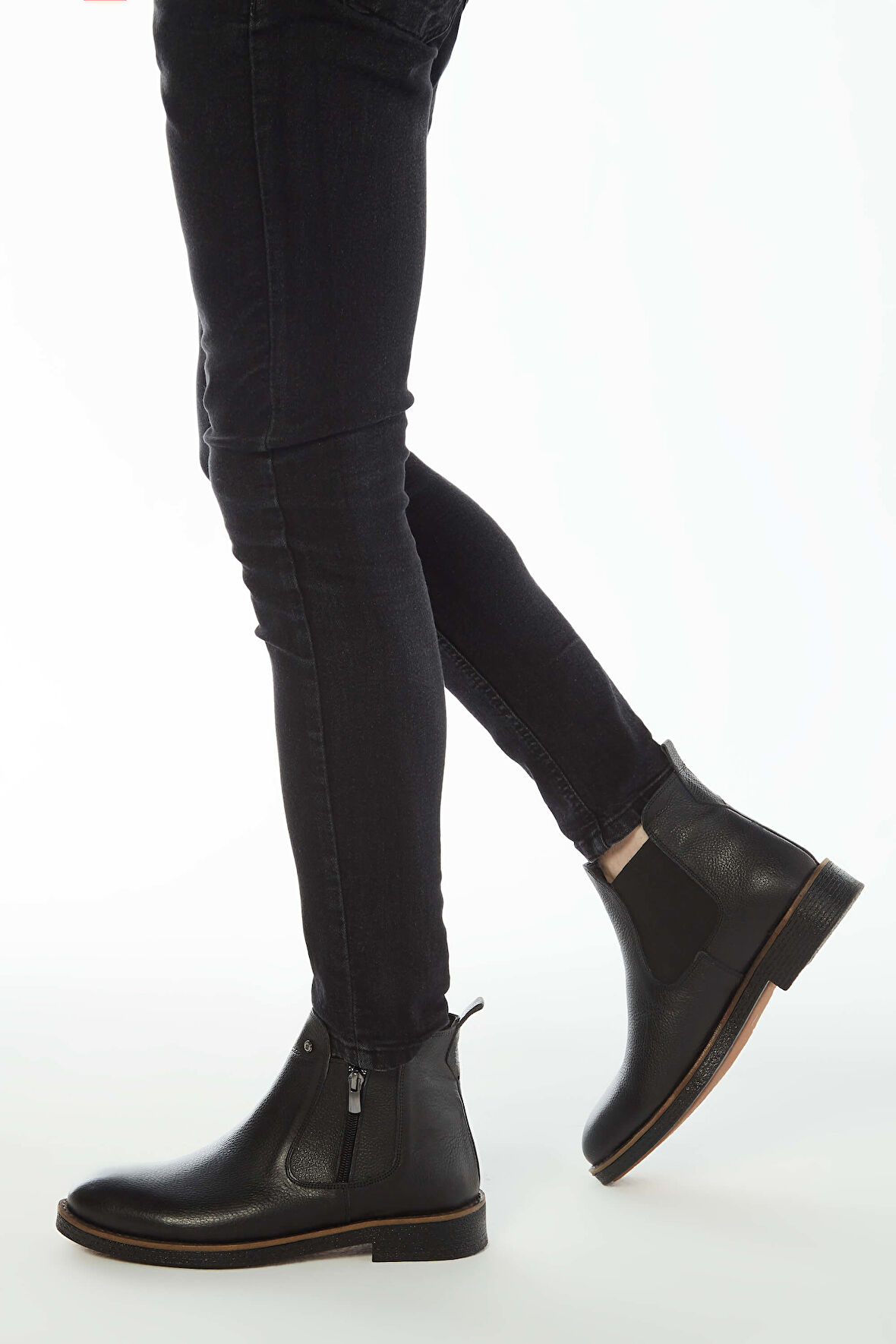 Tamer Tanca Erkek Hakiki Deri Siyah Floter Casual Bot 572 1727 B ERK BOT SIYAH FLOTER