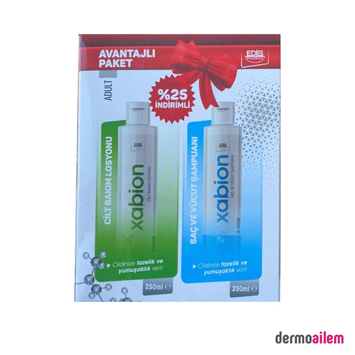 Xabion Adult Cilt Bakım Losyonu 250Ml+ Şampuanı 250 Ml Kofre Paket