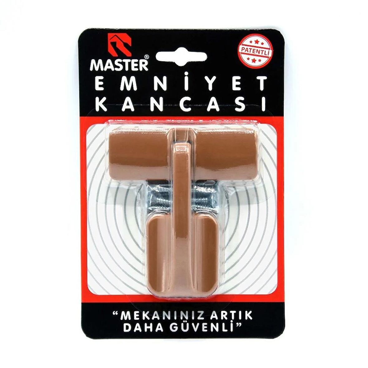 Lüks Emniyet Kancası Açık Kahve