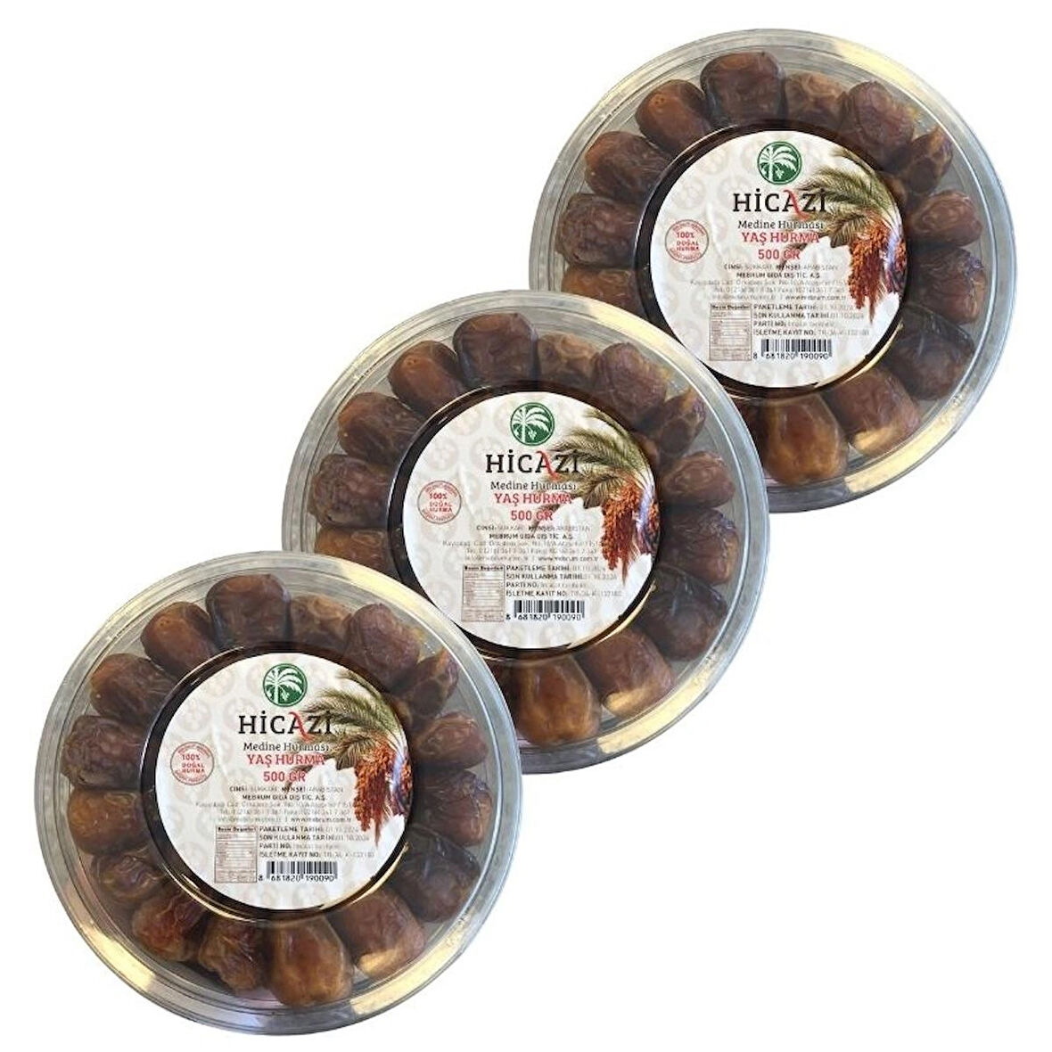 Sukkari Yaş Hurma 3'lü Paket (500grx3)