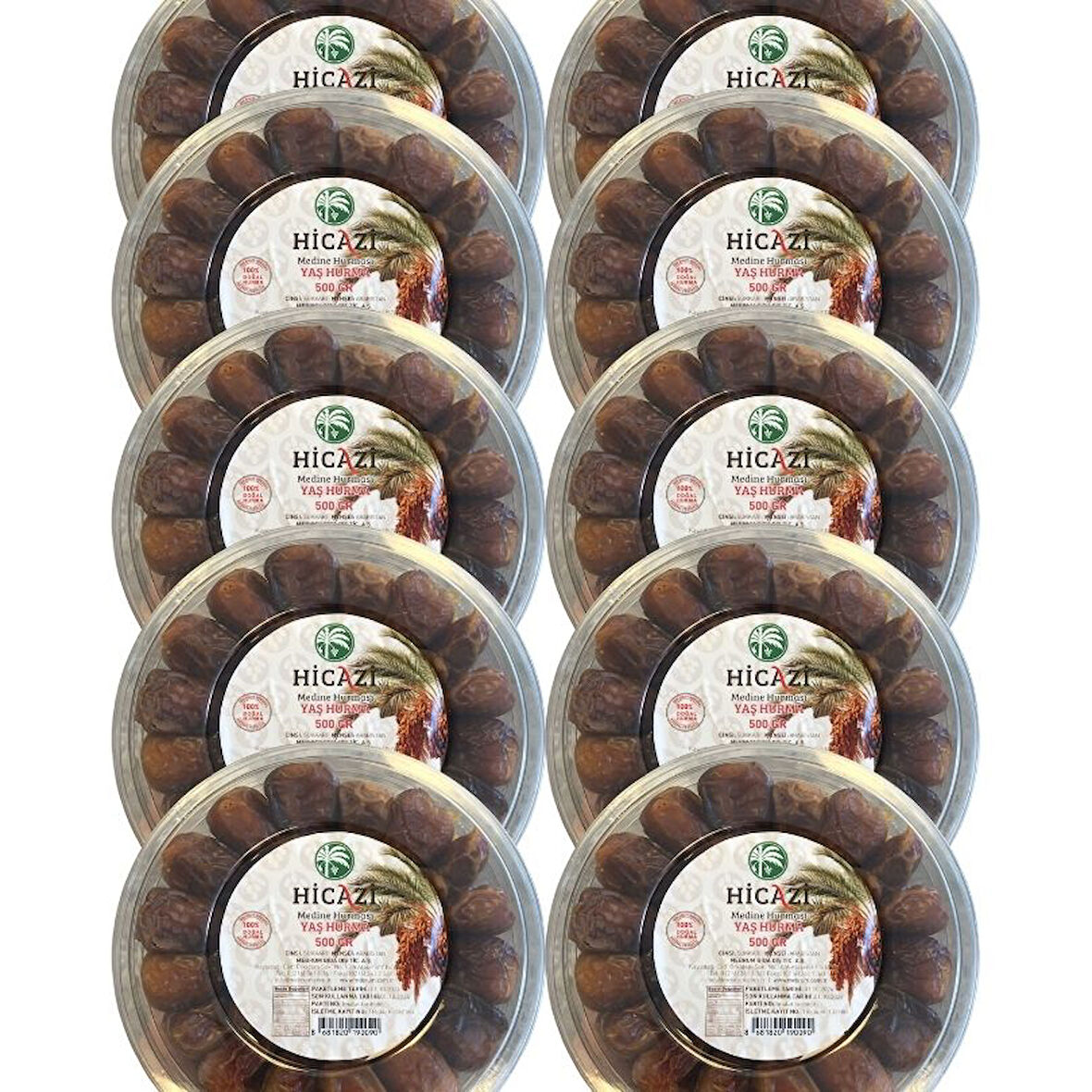 Sukkari Taze-Yaş Hurma 10'lu (500grx10)(5kg)