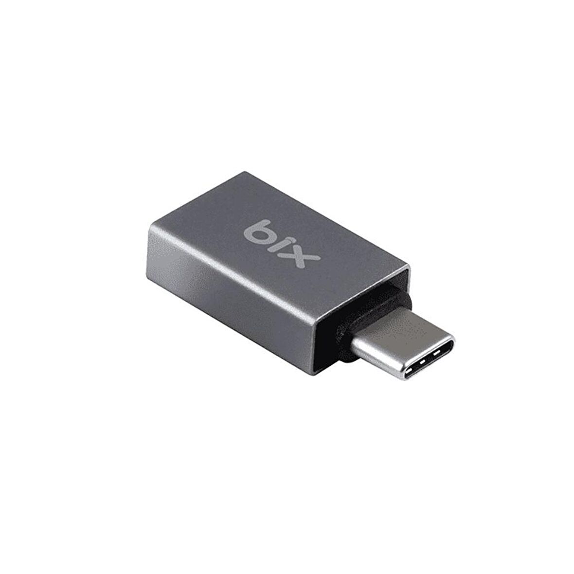 Bix ADP-01 Type-C to USB-A 3.0 Çevirici Dönüştürücü Adaptör