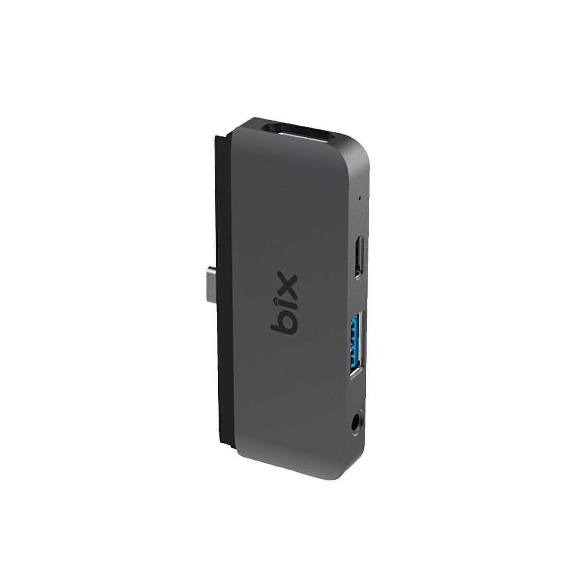 Bix BX16HB 4K HDMI Type-C Thunderbolt 3.0 Dönüştürücü Hub Macbook USB 3.5mm AUX Çevirici