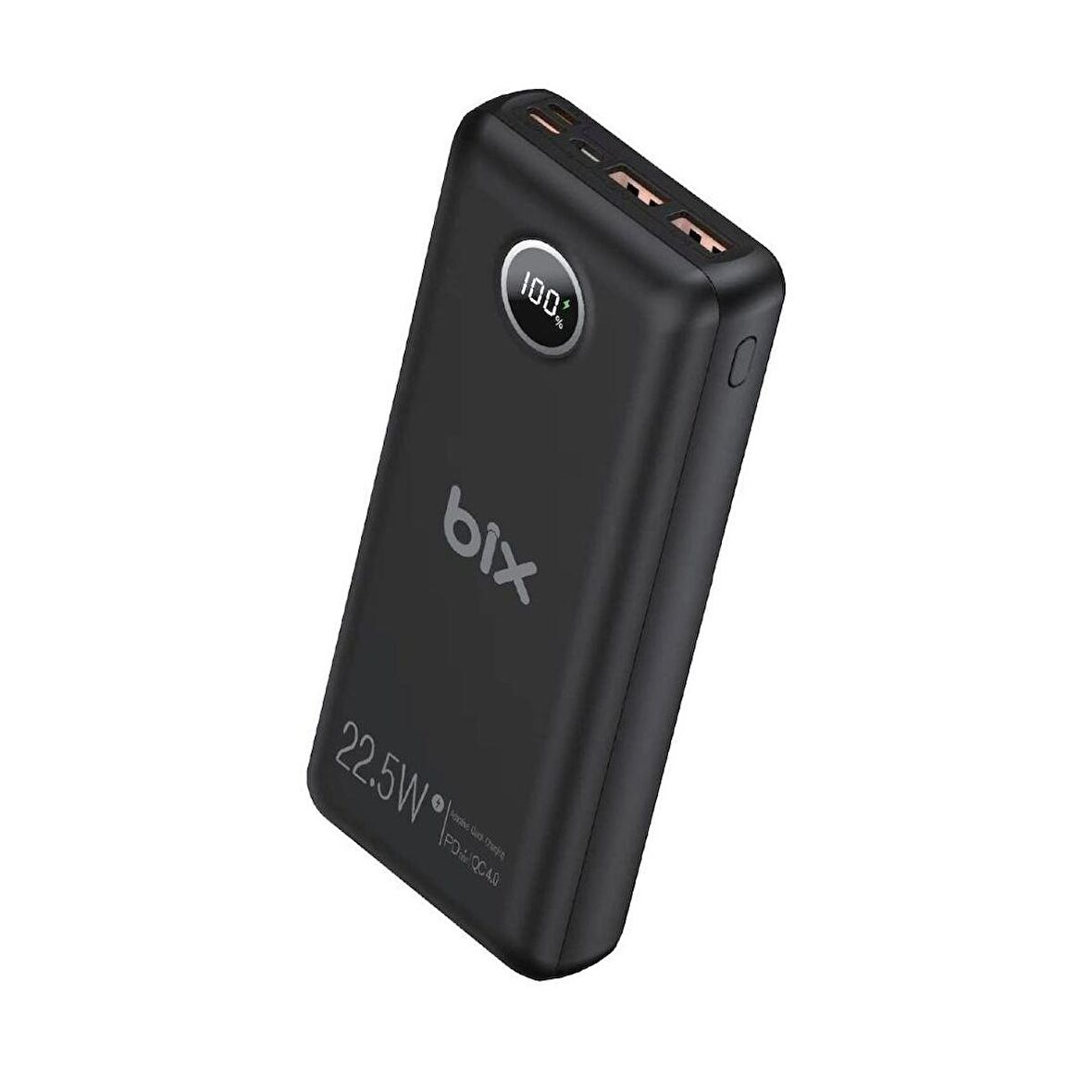 Bix PB201 20000 mAh Hızlı Şarj Powerbank Siyah 