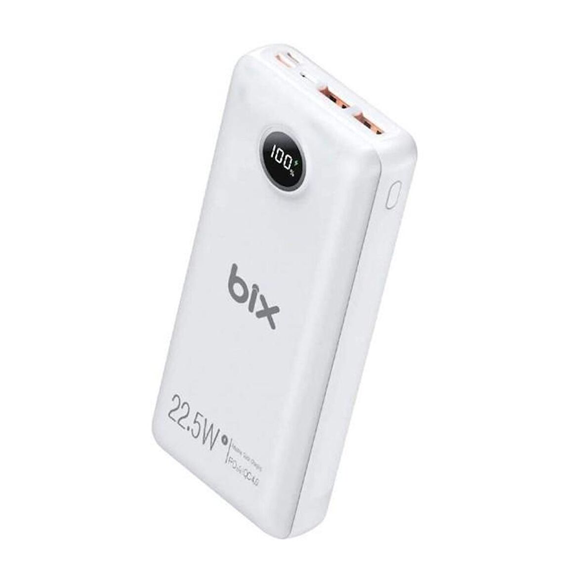 Bix PB201 20000 mAh Hızlı Şarj Powerbank Beyaz 