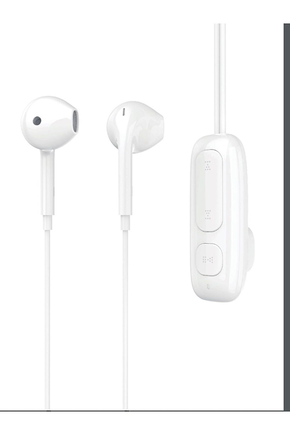 BXA4 Klipsli Bluetooth 5.3 TWS Mikrofonlu Kulak içi Yaka Kulaklık Beyaz