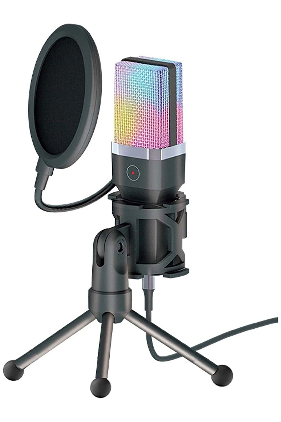 Medya Tech X1R USB Kablolu ASMR Rgb Oyuncu ve Stüdyo Mikrofonu