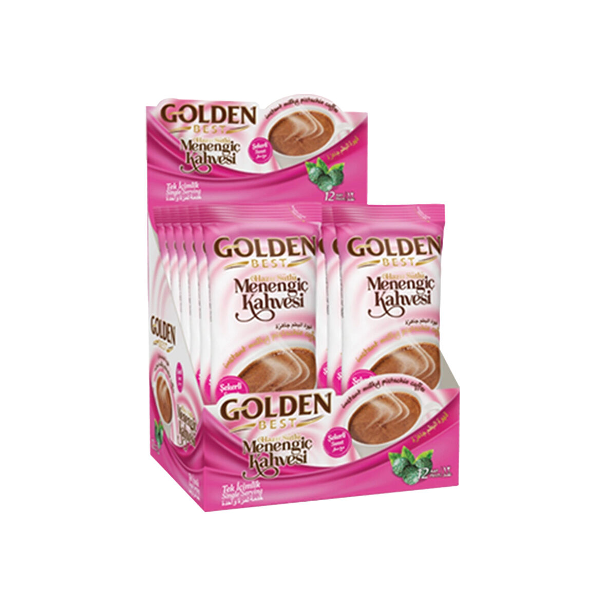 Golden Best Hazır Sütlü Menengiç Kahvesi - Şekerli (12 x 26g)