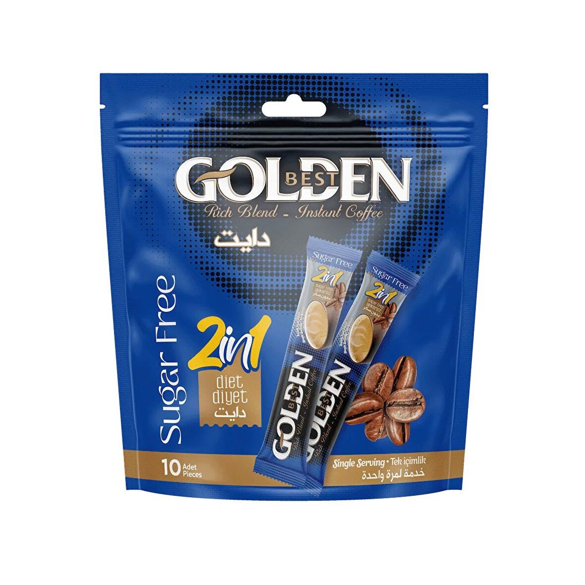 Golden Best 2'si 1 Arada Çözünebilir Kahve Karışımı (10 x 10 g)