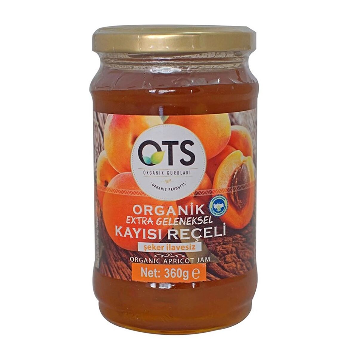 Organik ve Şekersiz Kayısı Reçeli 360gr