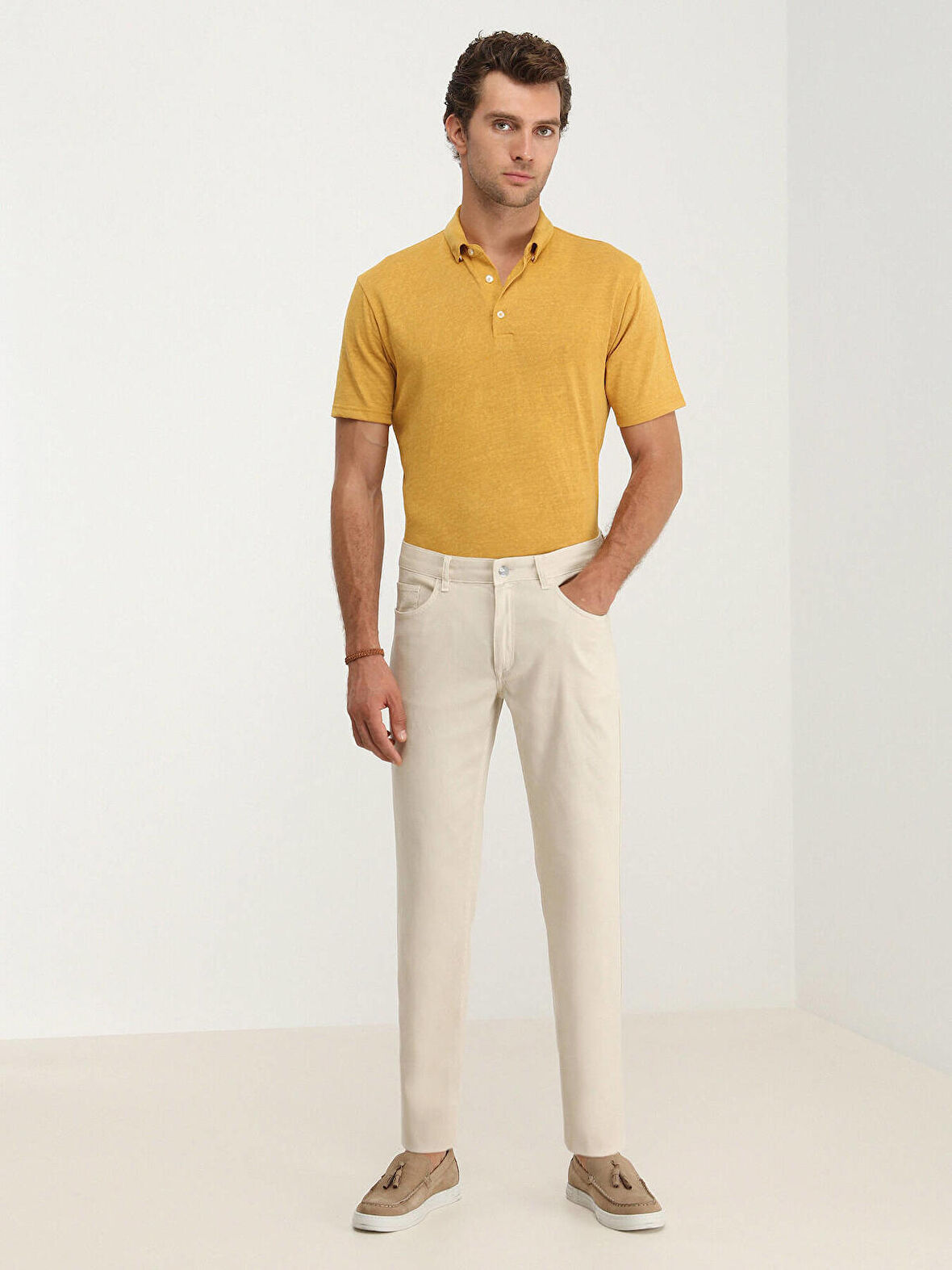 Kip Slim Fit Taş Erkek Pantolon PANT-2444