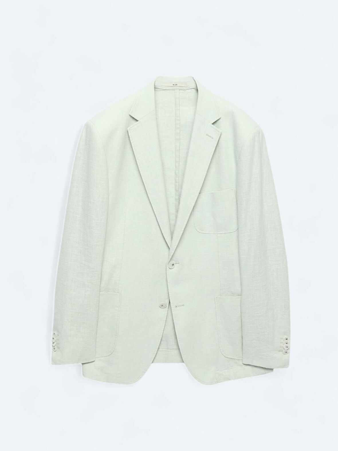 Nil Yeşili Düz Modern Fit Ceket