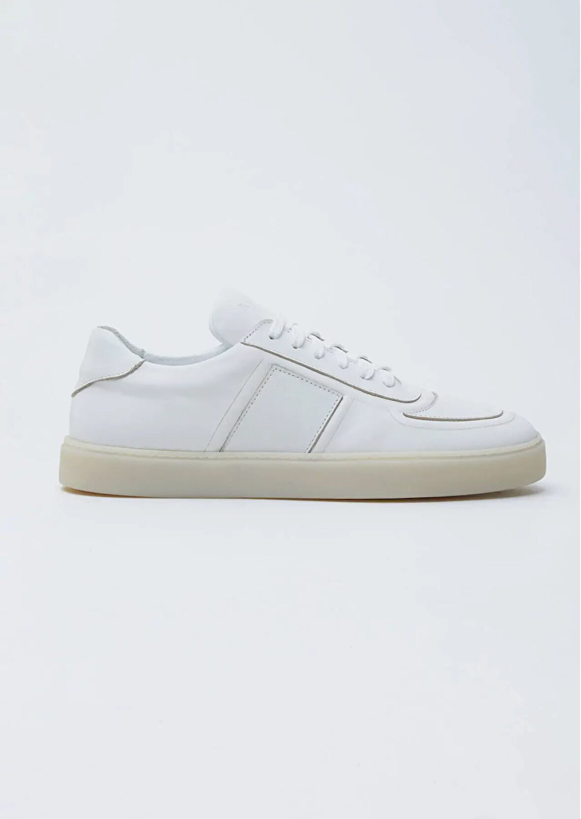 Beyaz Deri Spor Spor Ayakkabı