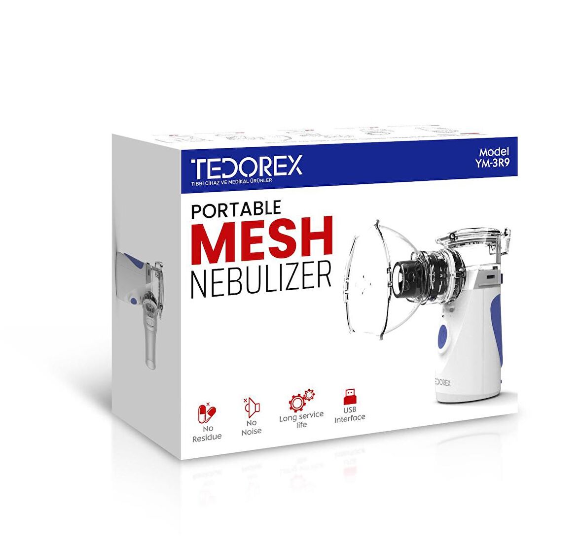 Tedorex Taşınabilir Mesh Nebulizatör YM-3R9